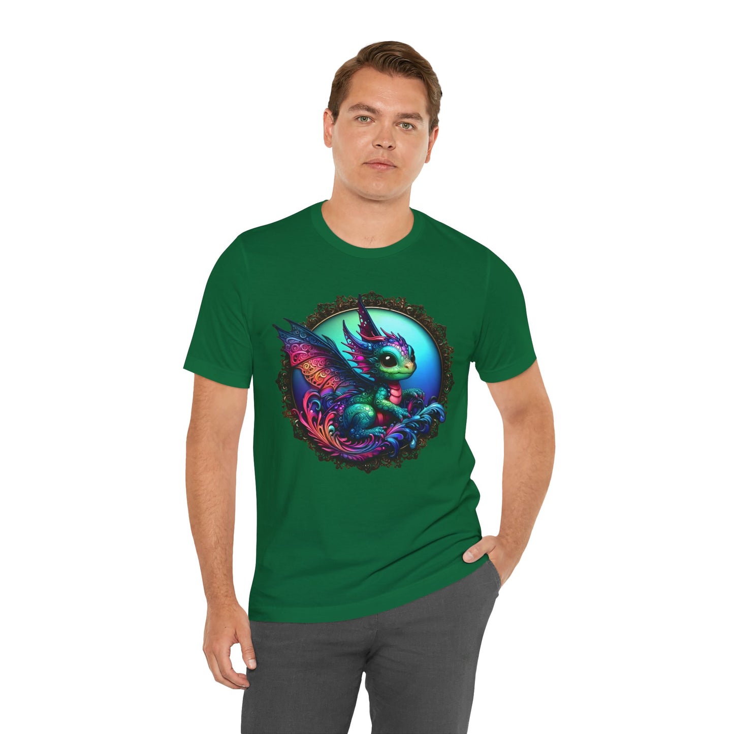 Baby Dragon T-Shirt - Whimsical Creature Art Tee, Unisex, Soft Cotton - Perfect for Fantasy and Dragon Enthusiasts