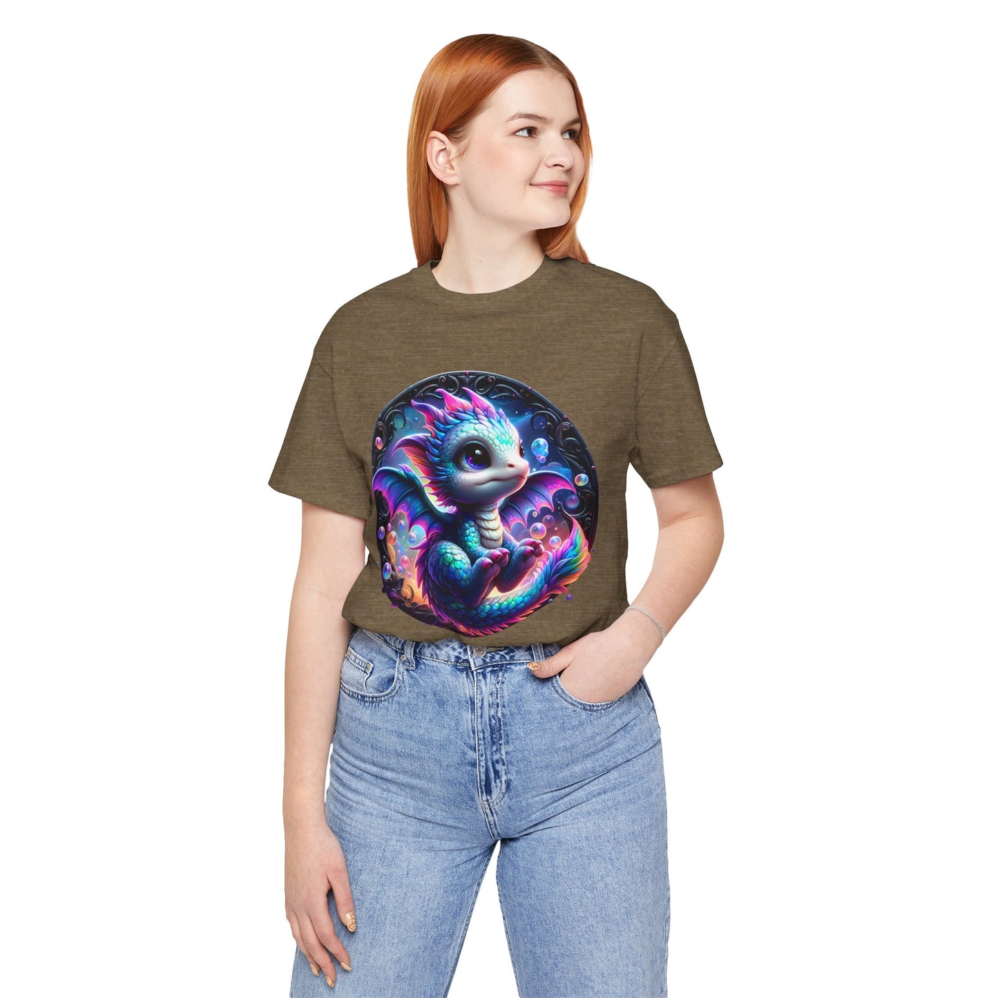 Baby Dragon T-Shirt - Whimsical Creature Art Tee, Unisex, Soft Cotton - Perfect for Fantasy and Dragon Enthusiasts