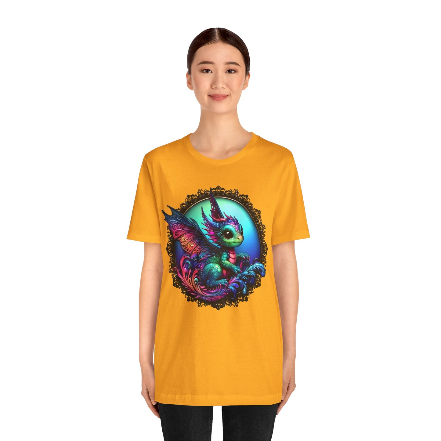 Baby Dragon T-Shirt - Whimsical Creature Art Tee, Unisex, Soft Cotton - Perfect for Fantasy and Dragon Enthusiasts