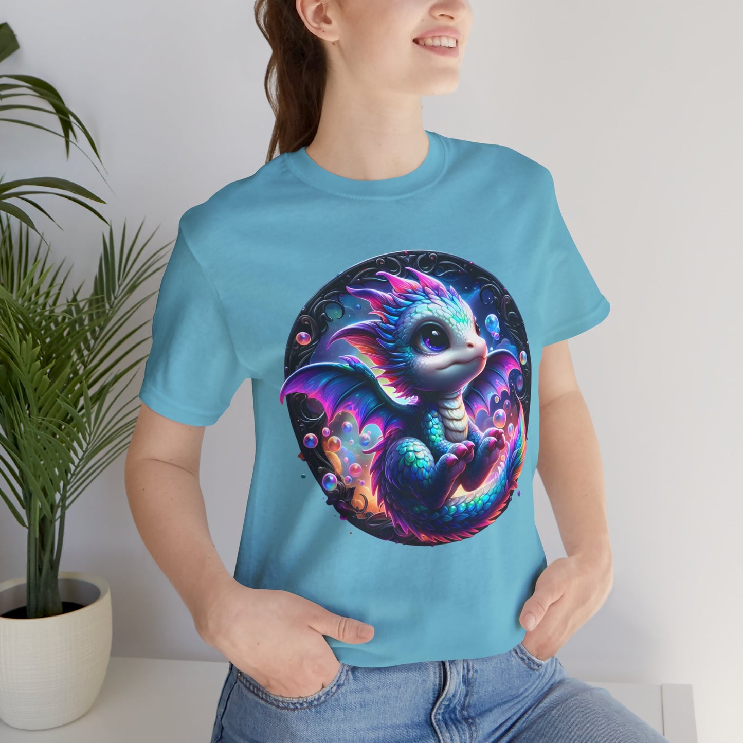 Baby Dragon T-Shirt - Whimsical Creature Art Tee, Unisex, Soft Cotton - Perfect for Fantasy and Dragon Enthusiasts