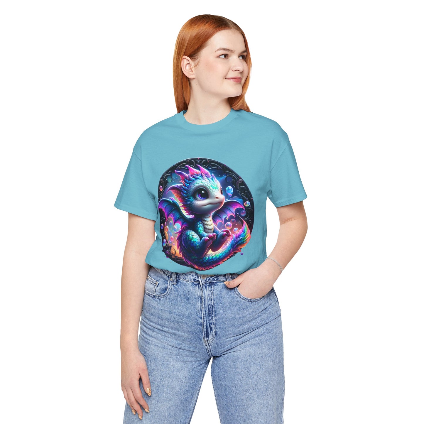 Baby Dragon T-Shirt - Whimsical Creature Art Tee, Unisex, Soft Cotton - Perfect for Fantasy and Dragon Enthusiasts