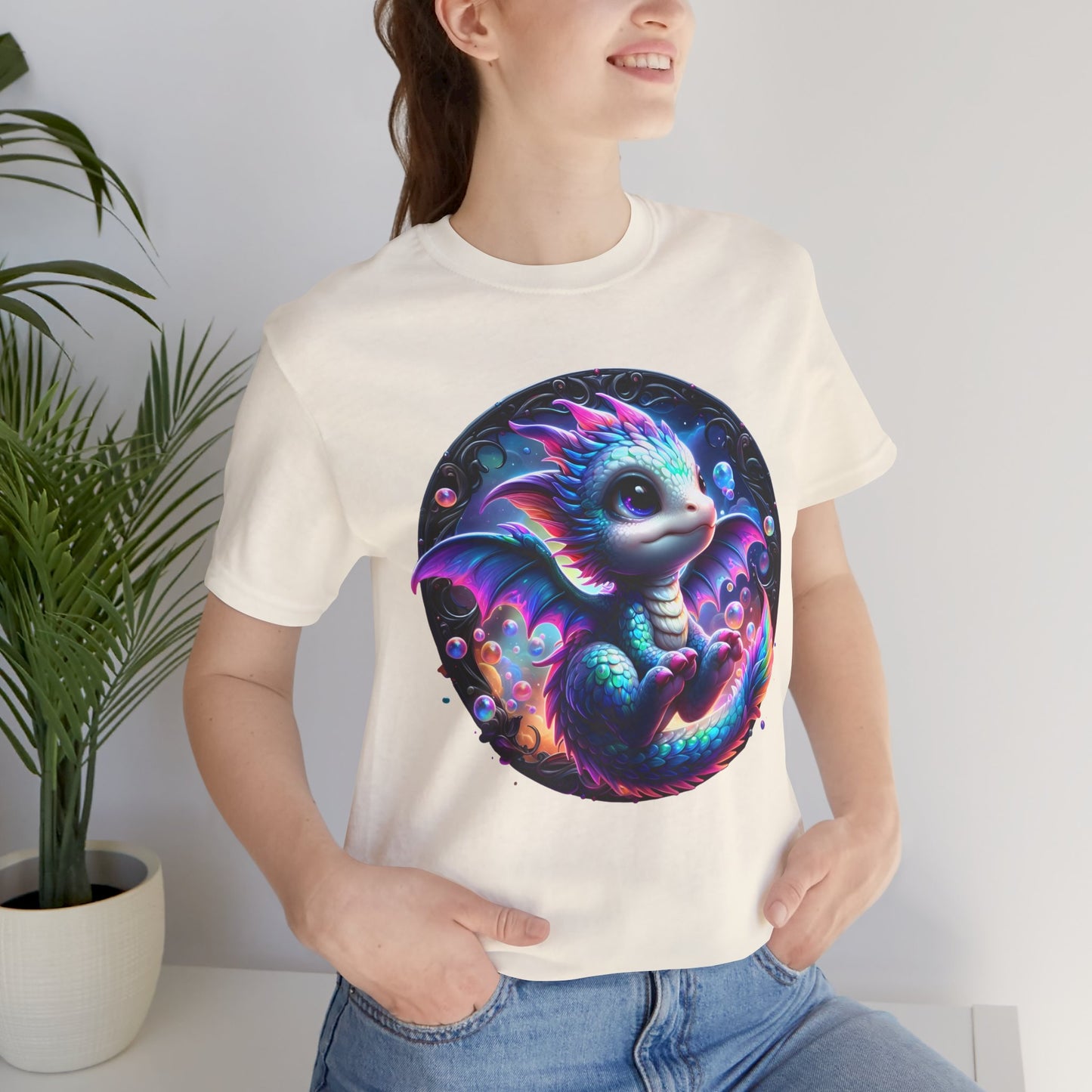 Baby Dragon T-Shirt - Whimsical Creature Art Tee, Unisex, Soft Cotton - Perfect for Fantasy and Dragon Enthusiasts