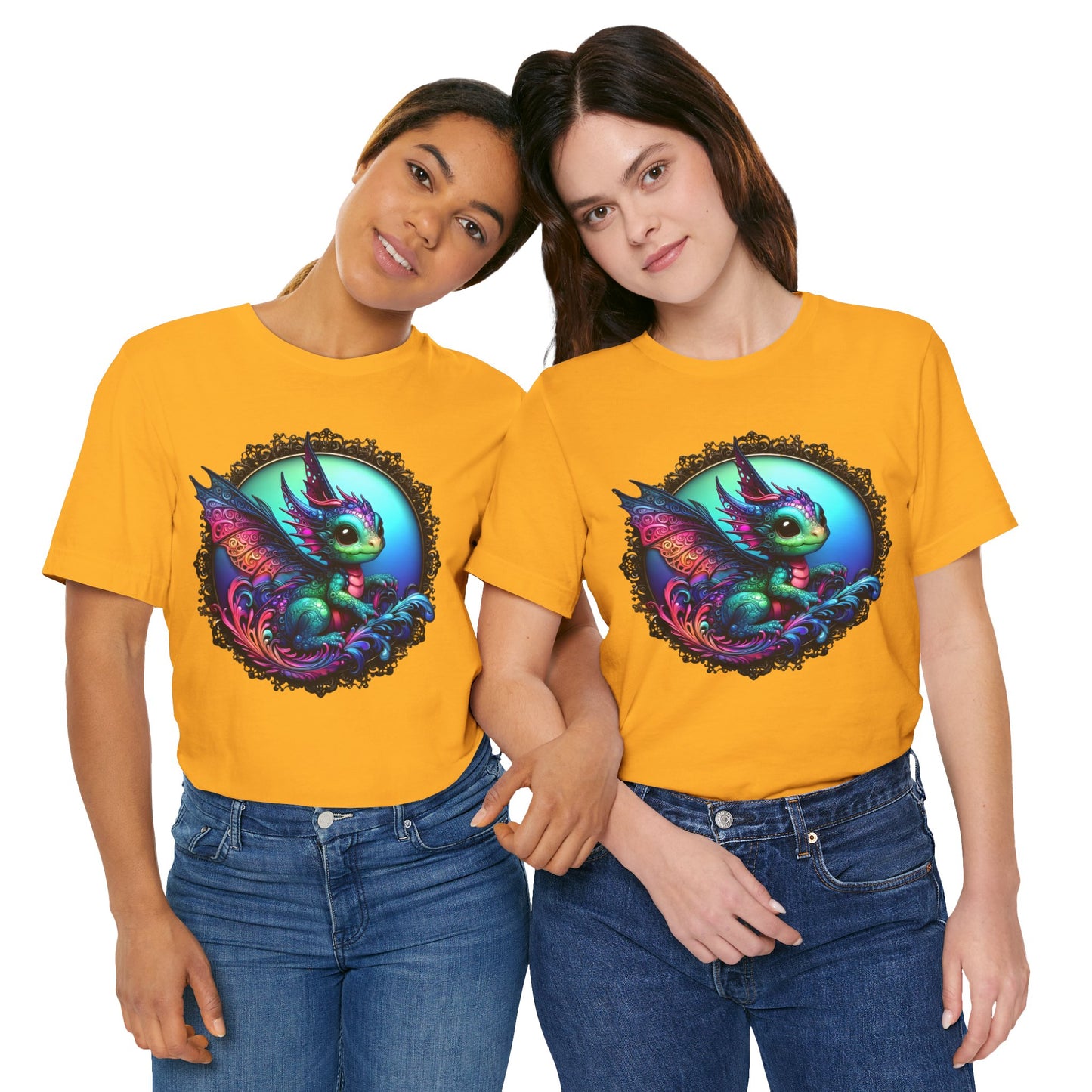 Baby Dragon T-Shirt - Whimsical Creature Art Tee, Unisex, Soft Cotton - Perfect for Fantasy and Dragon Enthusiasts