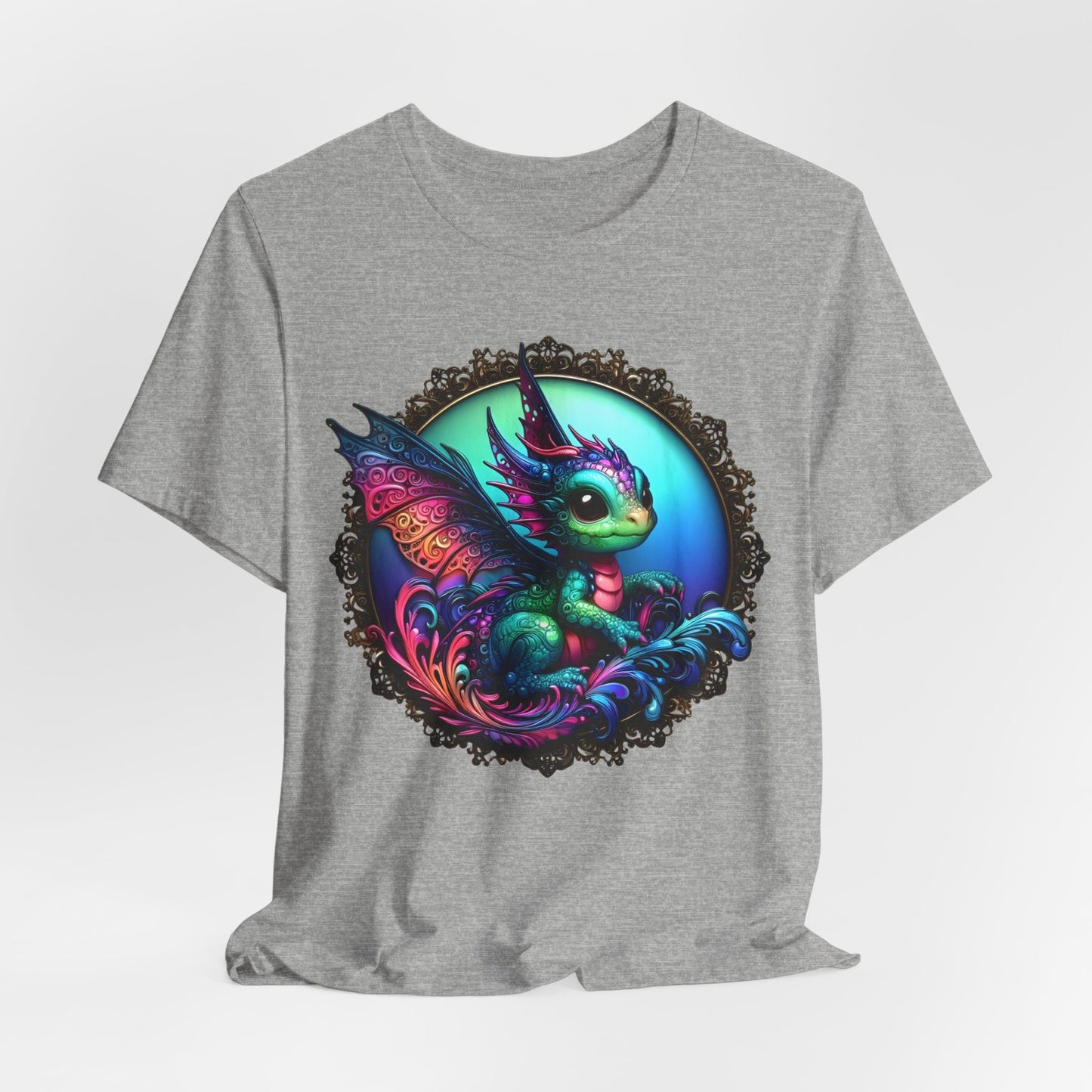 Baby Dragon T-Shirt - Whimsical Creature Art Tee, Unisex, Soft Cotton - Perfect for Fantasy and Dragon Enthusiasts
