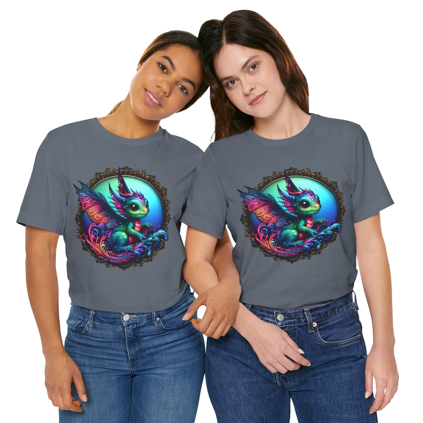 Baby Dragon T-Shirt - Whimsical Creature Art Tee, Unisex, Soft Cotton - Perfect for Fantasy and Dragon Enthusiasts