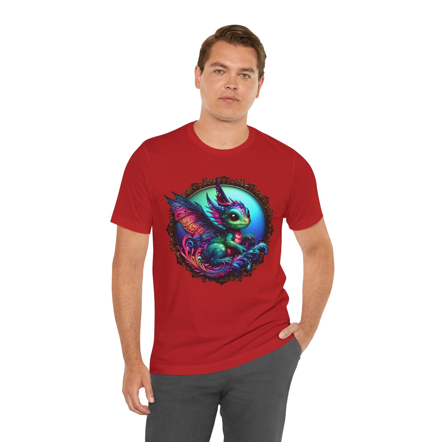 Baby Dragon T-Shirt - Whimsical Creature Art Tee, Unisex, Soft Cotton - Perfect for Fantasy and Dragon Enthusiasts