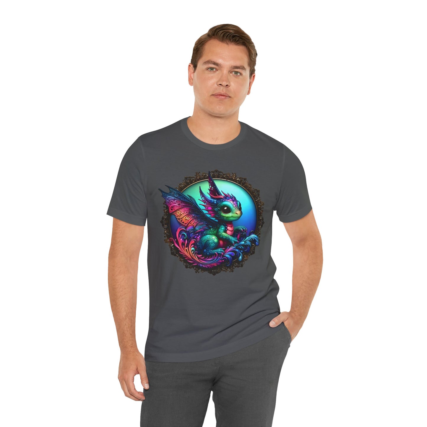 Baby Dragon T-Shirt - Whimsical Creature Art Tee, Unisex, Soft Cotton - Perfect for Fantasy and Dragon Enthusiasts