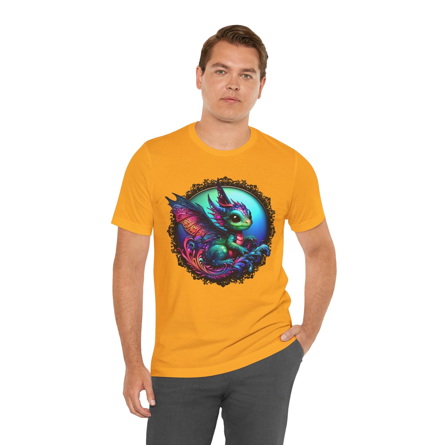 Baby Dragon T-Shirt - Whimsical Creature Art Tee, Unisex, Soft Cotton - Perfect for Fantasy and Dragon Enthusiasts