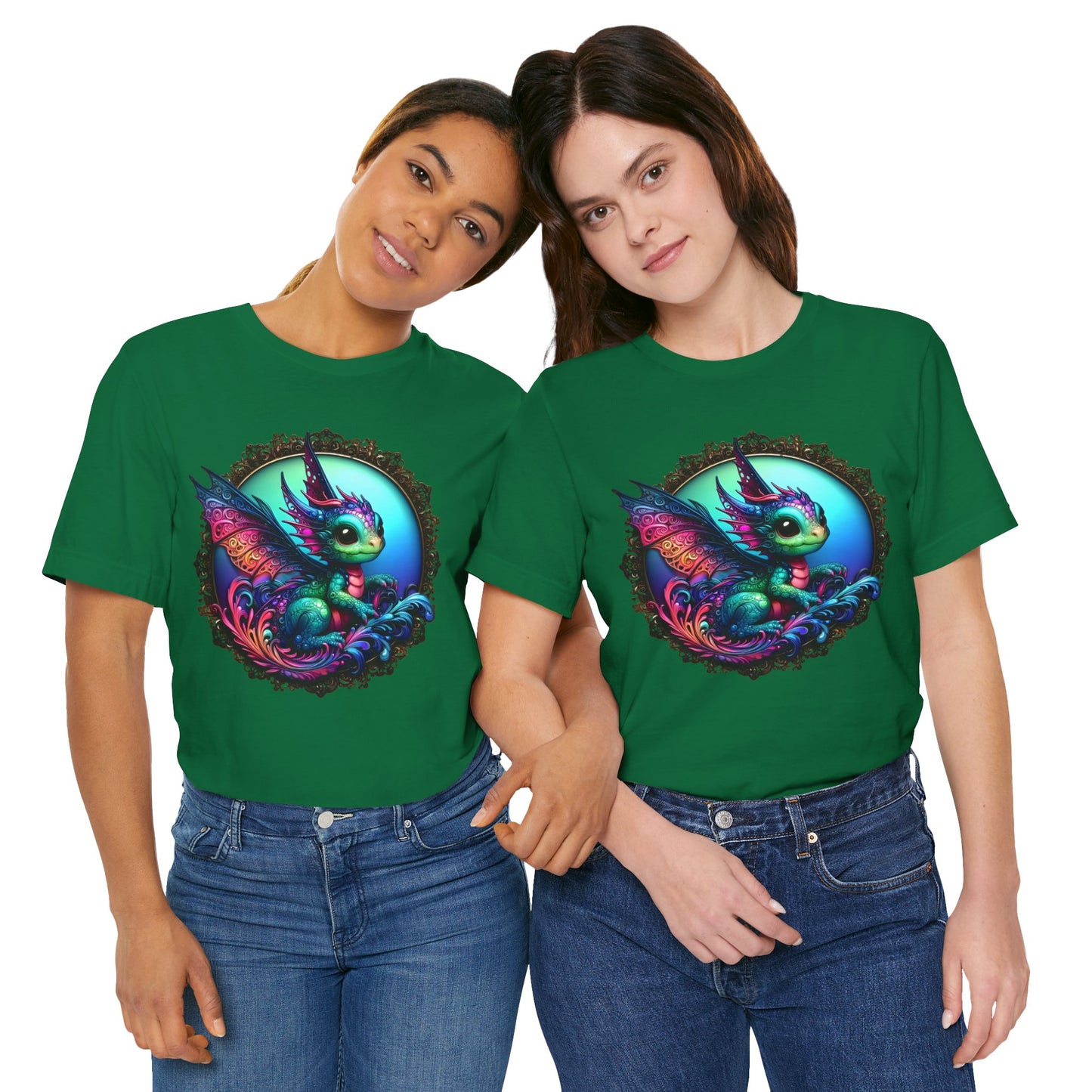 Baby Dragon T-Shirt - Whimsical Creature Art Tee, Unisex, Soft Cotton - Perfect for Fantasy and Dragon Enthusiasts