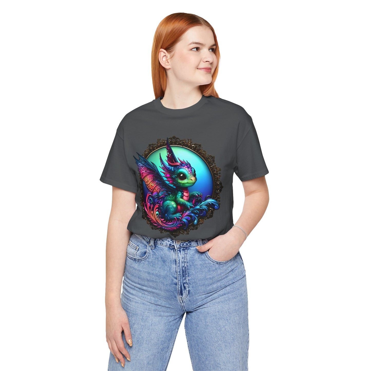 Baby Dragon T-Shirt - Whimsical Creature Art Tee, Unisex, Soft Cotton - Perfect for Fantasy and Dragon Enthusiasts
