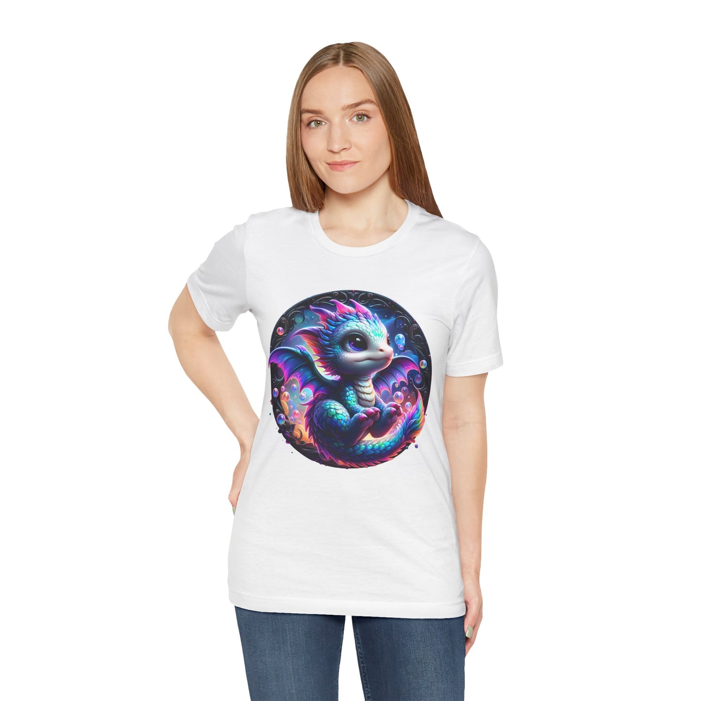 Baby Dragon T-Shirt - Whimsical Creature Art Tee, Unisex, Soft Cotton - Perfect for Fantasy and Dragon Enthusiasts