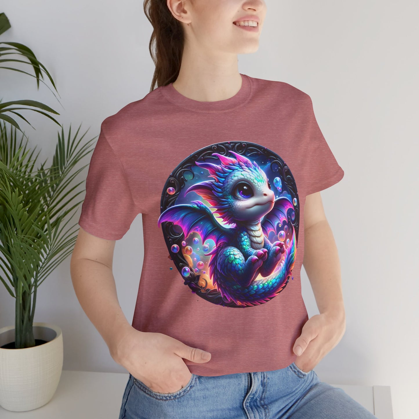 Baby Dragon T-Shirt - Whimsical Creature Art Tee, Unisex, Soft Cotton - Perfect for Fantasy and Dragon Enthusiasts