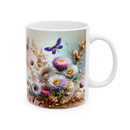 Birth Flower Mug, September - Aster, Blossom of Wisdom