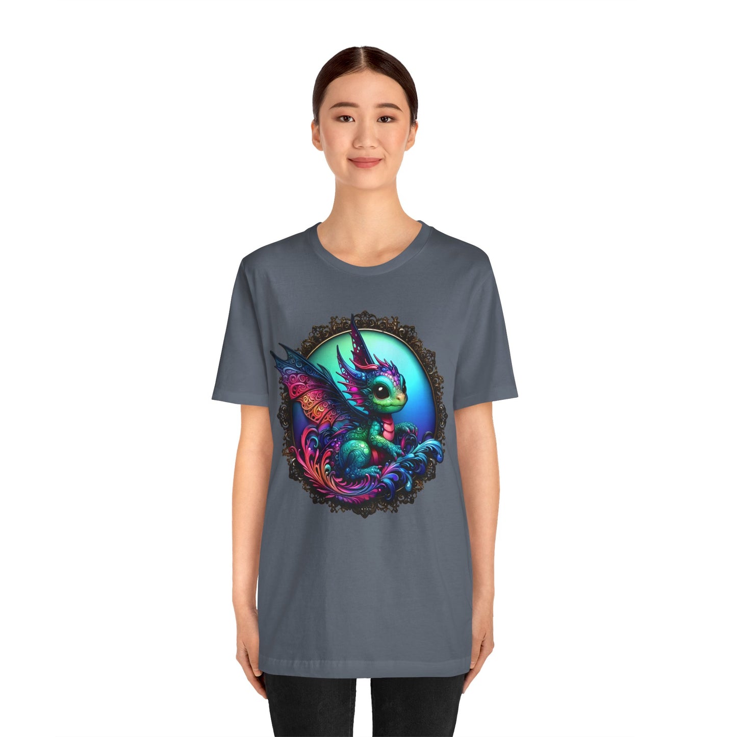 Baby Dragon T-Shirt - Whimsical Creature Art Tee, Unisex, Soft Cotton - Perfect for Fantasy and Dragon Enthusiasts