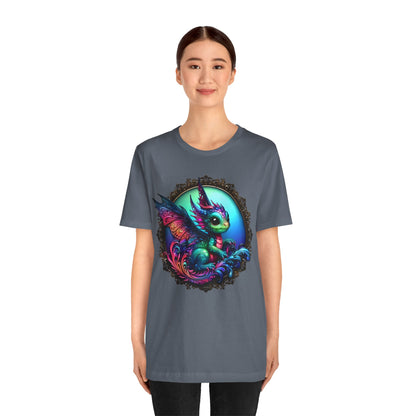 Baby Dragon T-Shirt - Whimsical Creature Art Tee, Unisex, Soft Cotton - Perfect for Fantasy and Dragon Enthusiasts