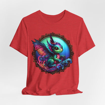 Baby Dragon T-Shirt - Whimsical Creature Art Tee, Unisex, Soft Cotton - Perfect for Fantasy and Dragon Enthusiasts