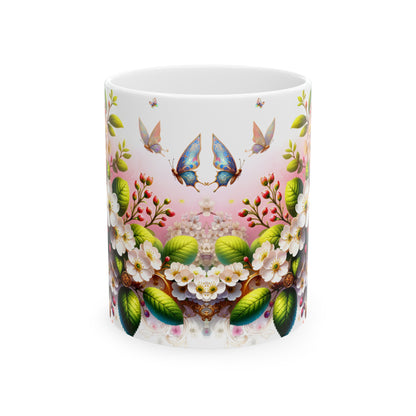 Birth Flower Mug, May - Hawthorn, Protection and Happiness