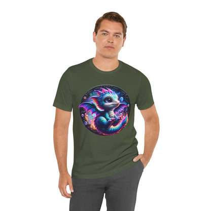 Baby Dragon T-Shirt - Whimsical Creature Art Tee, Unisex, Soft Cotton - Perfect for Fantasy and Dragon Enthusiasts