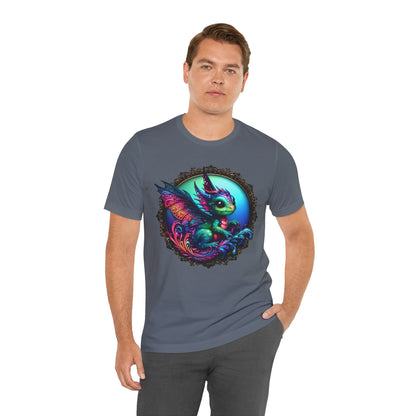 Baby Dragon T-Shirt - Whimsical Creature Art Tee, Unisex, Soft Cotton - Perfect for Fantasy and Dragon Enthusiasts