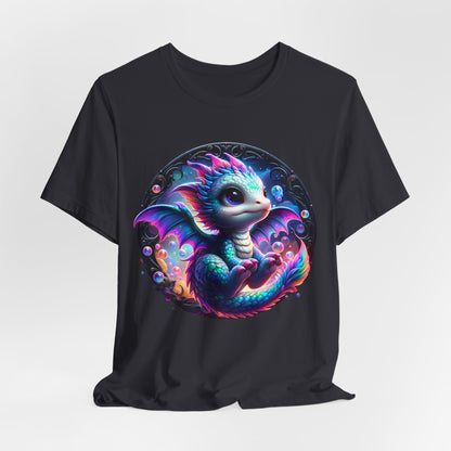 Baby Dragon T-Shirt - Whimsical Creature Art Tee, Unisex, Soft Cotton - Perfect for Fantasy and Dragon Enthusiasts