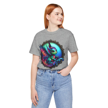 Baby Dragon T-Shirt - Whimsical Creature Art Tee, Unisex, Soft Cotton - Perfect for Fantasy and Dragon Enthusiasts