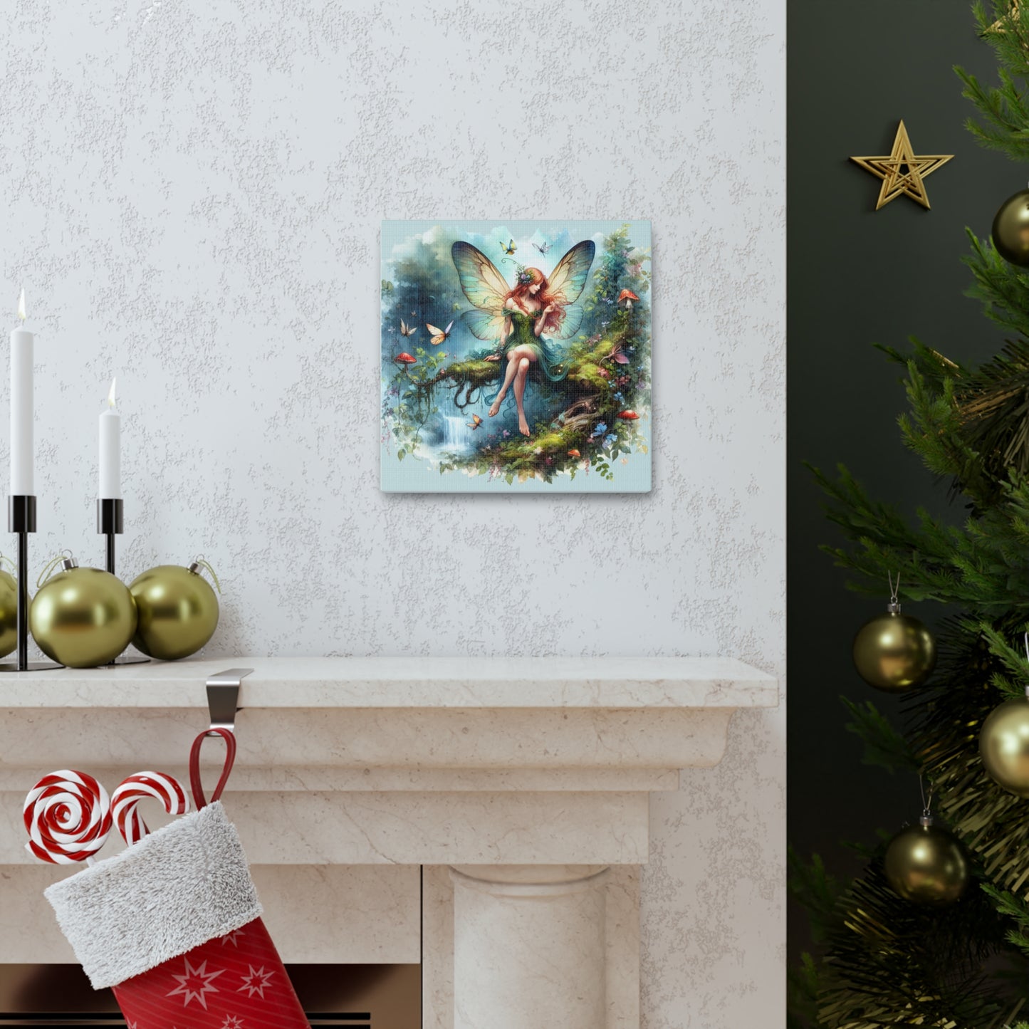 Fairy Canvas Print - Mystical Artwork, Ethereal Woodland Scene