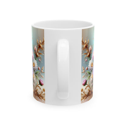 Birth Flower Mug, September - Aster, Blossom of Wisdom