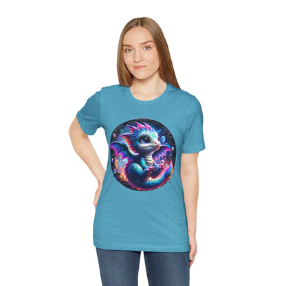 Baby Dragon T-Shirt - Whimsical Creature Art Tee, Unisex, Soft Cotton - Perfect for Fantasy and Dragon Enthusiasts