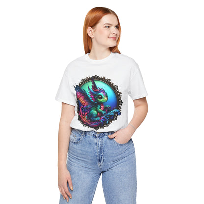 Baby Dragon T-Shirt - Whimsical Creature Art Tee, Unisex, Soft Cotton - Perfect for Fantasy and Dragon Enthusiasts