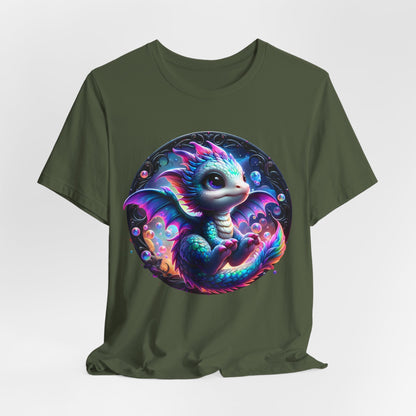 Baby Dragon T-Shirt - Whimsical Creature Art Tee, Unisex, Soft Cotton - Perfect for Fantasy and Dragon Enthusiasts
