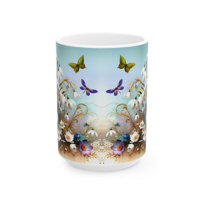 Birth Flower Mug, January - Snowdrop, Hope and Consolation