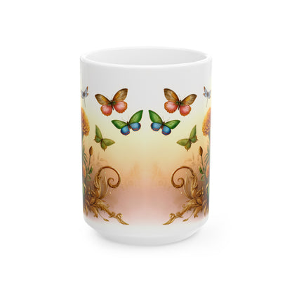 Birth Flower Mug, October - Marigold, Radiance of Passion