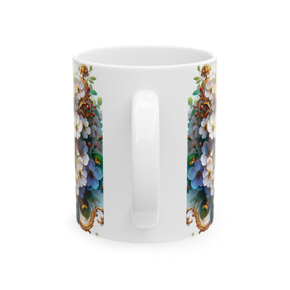 Birth Flower Mug, May - Hawthorn, Protection and Happiness