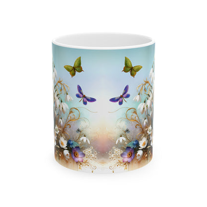 Birth Flower Mug, January - Snowdrop, Hope and Consolation
