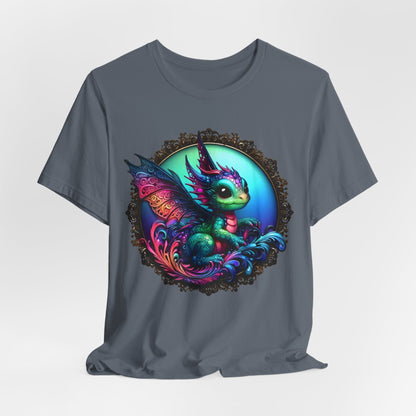 Baby Dragon T-Shirt - Whimsical Creature Art Tee, Unisex, Soft Cotton - Perfect for Fantasy and Dragon Enthusiasts