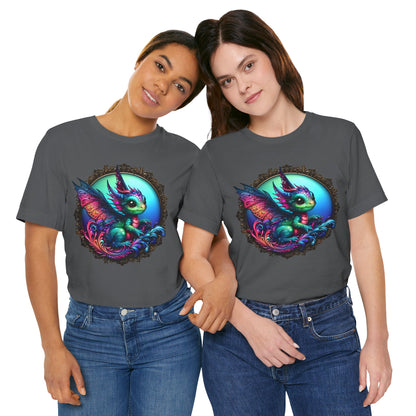 Baby Dragon T-Shirt - Whimsical Creature Art Tee, Unisex, Soft Cotton - Perfect for Fantasy and Dragon Enthusiasts