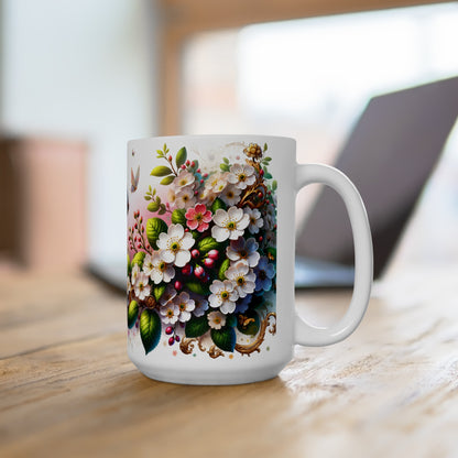Birth Flower Mug, May - Hawthorn, Protection and Happiness