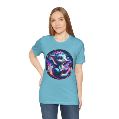 Baby Dragon T-Shirt - Whimsical Creature Art Tee, Unisex, Soft Cotton - Perfect for Fantasy and Dragon Enthusiasts