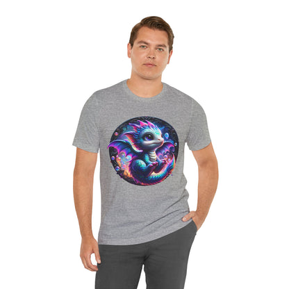 Baby Dragon T-Shirt - Whimsical Creature Art Tee, Unisex, Soft Cotton - Perfect for Fantasy and Dragon Enthusiasts