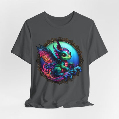 Baby Dragon T-Shirt - Whimsical Creature Art Tee, Unisex, Soft Cotton - Perfect for Fantasy and Dragon Enthusiasts