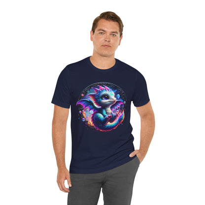 Baby Dragon T-Shirt - Whimsical Creature Art Tee, Unisex, Soft Cotton - Perfect for Fantasy and Dragon Enthusiasts