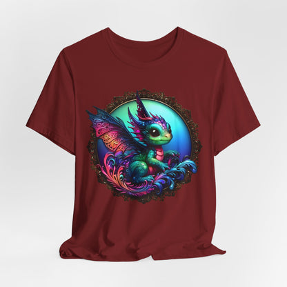 Baby Dragon T-Shirt - Whimsical Creature Art Tee, Unisex, Soft Cotton - Perfect for Fantasy and Dragon Enthusiasts