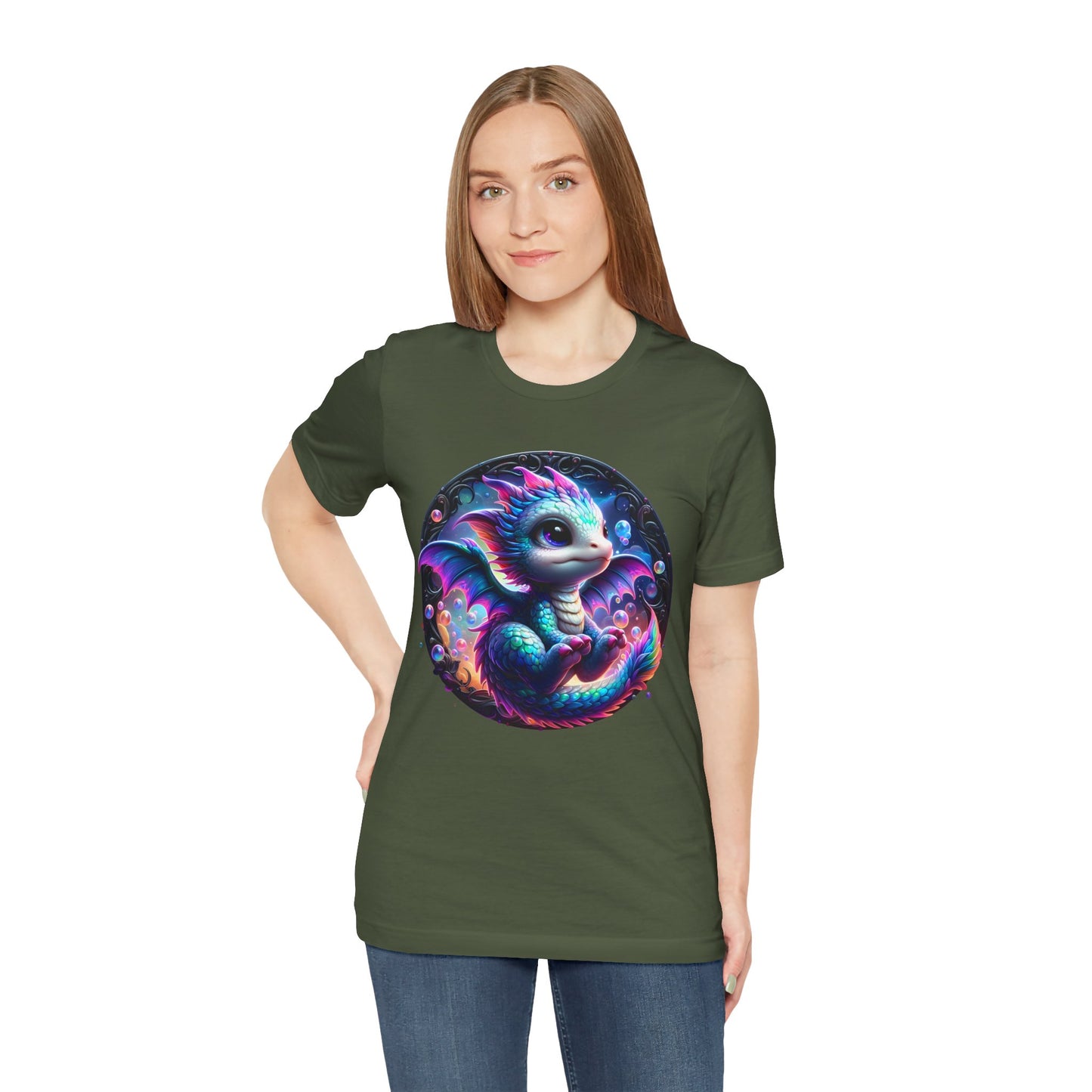 Baby Dragon T-Shirt - Whimsical Creature Art Tee, Unisex, Soft Cotton - Perfect for Fantasy and Dragon Enthusiasts