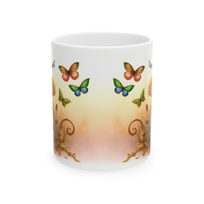 Birth Flower Mug, October - Marigold, Radiance of Passion