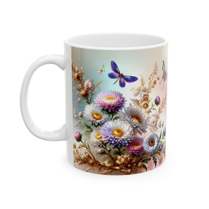 Birth Flower Mug, September - Aster, Blossom of Wisdom