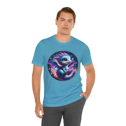 Baby Dragon T-Shirt - Whimsical Creature Art Tee, Unisex, Soft Cotton - Perfect for Fantasy and Dragon Enthusiasts