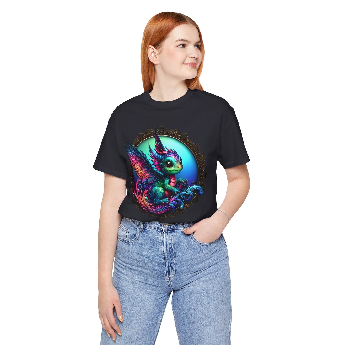 Baby Dragon T-Shirt - Whimsical Creature Art Tee, Unisex, Soft Cotton - Perfect for Fantasy and Dragon Enthusiasts