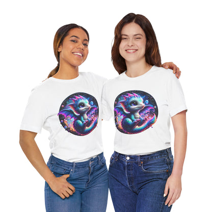 Baby Dragon T-Shirt - Whimsical Creature Art Tee, Unisex, Soft Cotton - Perfect for Fantasy and Dragon Enthusiasts