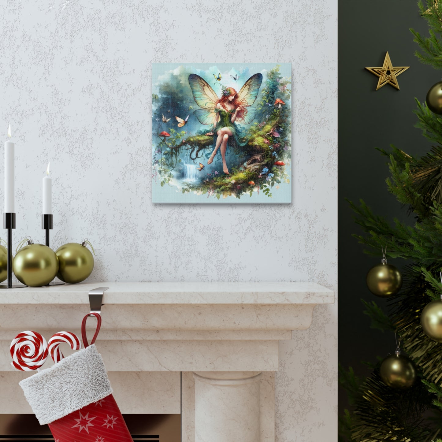 Fairy Canvas Print - Mystical Artwork, Ethereal Woodland Scene