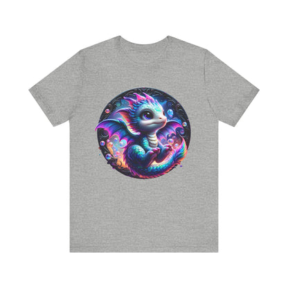 Baby Dragon T-Shirt - Whimsical Creature Art Tee, Unisex, Soft Cotton - Perfect for Fantasy and Dragon Enthusiasts